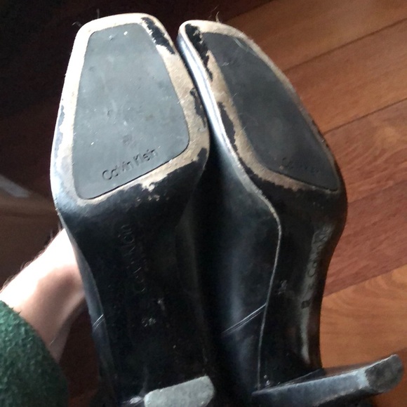 Vintage 90s Calvin Klein Tall Leather Boots 6.5/7 - Picture 4 of 6